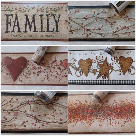 Wallpaper Border Folk Art Shaker Village - Picture 9 of 9